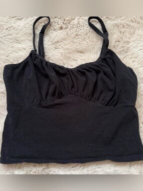 Black Hollister cropped top